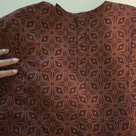 Torrid Maroon Patterned Mini Dress - Picture 7 of 13